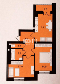 ЖК Müller Haus , 2-кім., 61,5 кв.м, вул. Соборна 121 у с.П. Борщагівка.