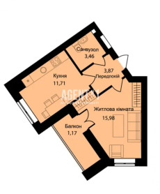 ЖЖК Müller Haus , 1-кім., 37.9 м2, вул.Соборна 121, Петропавлівська Борщагівка